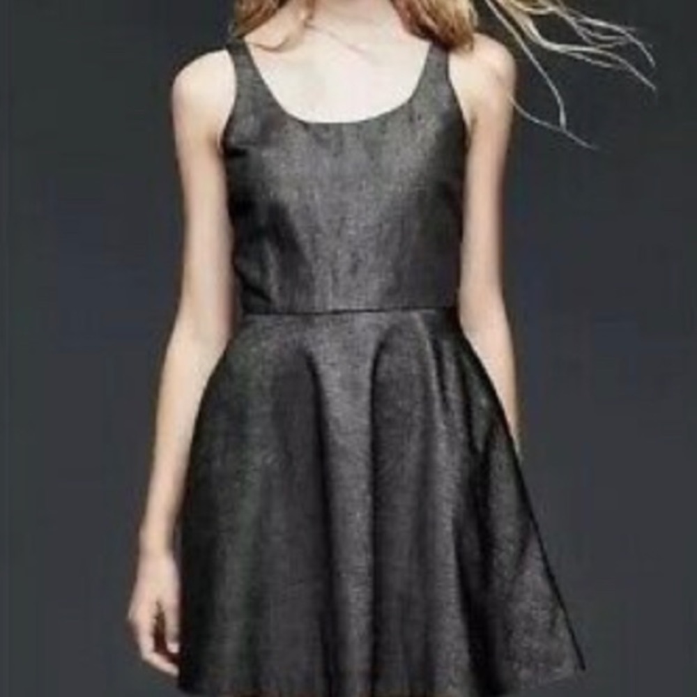 Gap dray gray linen/cotton dress size 10